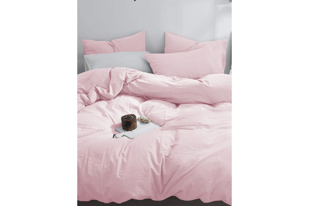 Постельное белье GoodNight Сатин Делюкс 1,5 сп. (с нав. 50х70) розовый