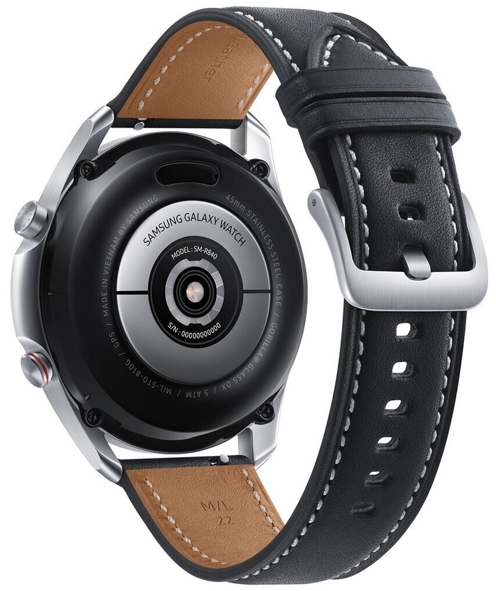 Умные часы Samsung Galaxy Watch3 45mm Silver (SM-R840NZSACIS)