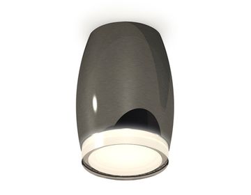 Комплект накладного светильника c акрилом 1*MR16 GU5.3 XS1123022 DCH/FR/CL черный хром/белый матовый/прозрачный(C1123, N7160) DIY System Complects Ambrella