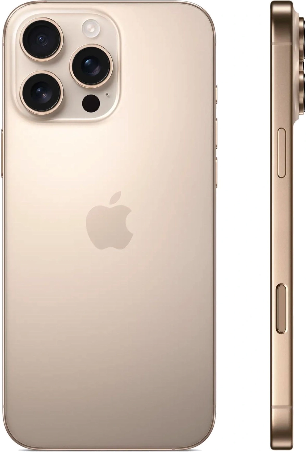 Смартфон Apple A3295 iPhone 16 Pro Max 512Gb бежевый титан моноблок 3G 4G 1Sim 6.9" 1320x2868 iOS 18 48Mpix 802.11 a/b/g/n/ac/ax/be NFC GPS Protect