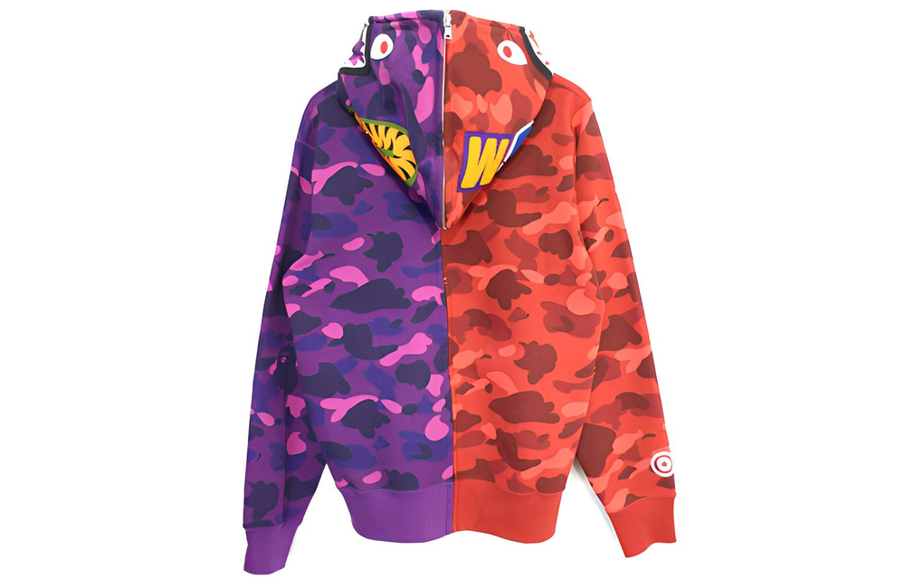 A Bathing Ape Color Camo Separate Shark Full Zip Худи