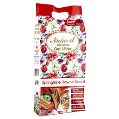 Наполнитель Indian Cat Litter Natural Springtime Flowers Комкующийся 5 кг