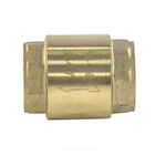 Клапан обратный латунь осевой Ду 15 Ру16 Тмакс=95 оС ВР 1/2" диск пластик SantechSystems