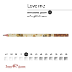 Карандаш ч/г HB "Love me. Котики. Счастье" (BrunoVisconti)