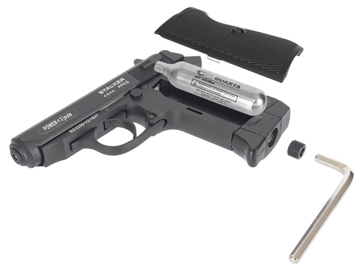 Пистолет пневматический Stalker PPKS (Walther PPK/S) к.4,5мм (ST-21062P)