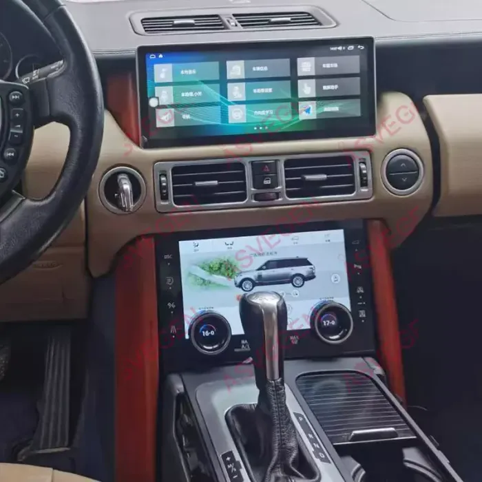 Магнитола для Range Rover 2005-2012 - Kuberg NH-R1220 монитор 12.3", Android 10, Быстрая, CarPlay, 4G SIM-слот