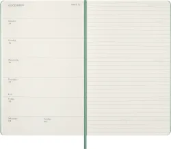 Еженедельник Moleskine Classic WKNT Large зеленый (DHK812WN3) 2