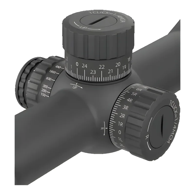 Оптический прицел Vector Optics TAURON 6-24x50 HD MOA FFP (SCFF-82) - крупный план барабанчиков ввода поправок