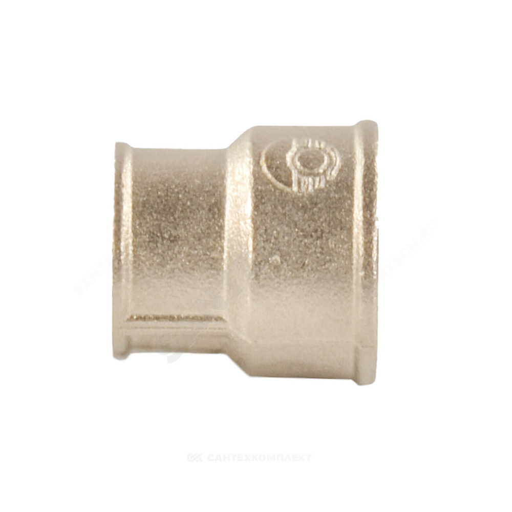 Муфта латунь никель переходная Ду 32х20 (1 1/4"х3/4") ВР/ВР VALFEX VF.240.N.114.034