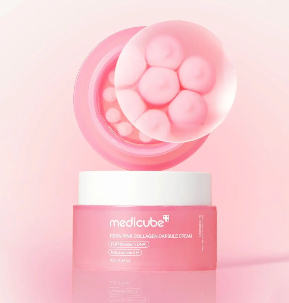Medicube PDRN PINK Collagen Capsule Cream Восстанавливающий крем с коллагеном и PDRN