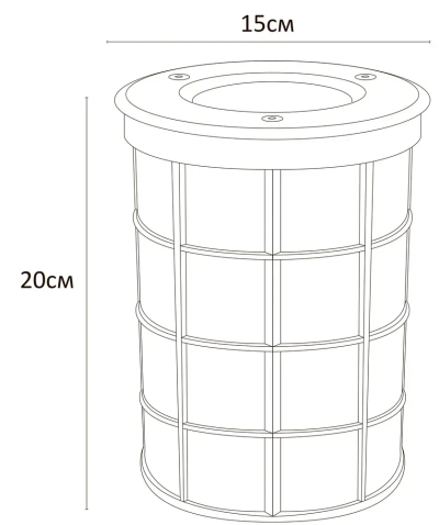 Тротуарный светильник Arte Lamp PIAZZA A6014IN-1SS, 1хE27