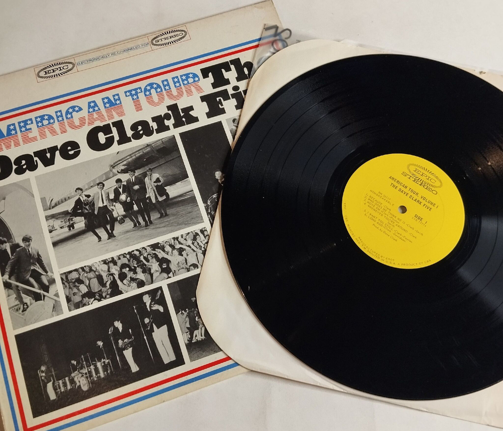 Винтажная виниловая пластинка LP The Dave Clark Five American Tour (USA 1964)