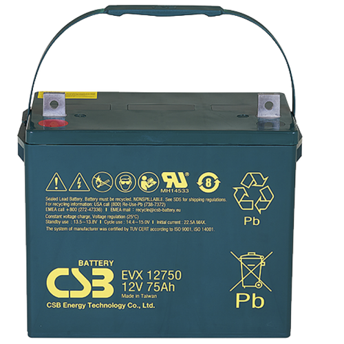 Аккумулятор CSB EVX12750 - AGM ( 12В / 75Ач )