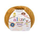 Пряжа Alize (Ализе) Cotton Gold Hobby New / уп.10 мот. по 50 г, 165 м, 2 шафран