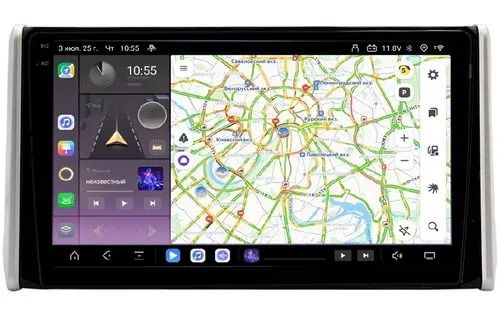 Магнитола для Toyota RAV4 50 2019-2024+ (рынок РФ и ОАЭ) - Kuberg OL-1684 QLed+2K, Android 13, Быстрейшая, CarPlay, 4G SIM-слот