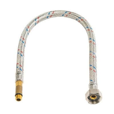Подводка под смеситель гибкая STOUT (Смеситель/Гайка) - M10(18мм) x 3/8", длина 400 мм