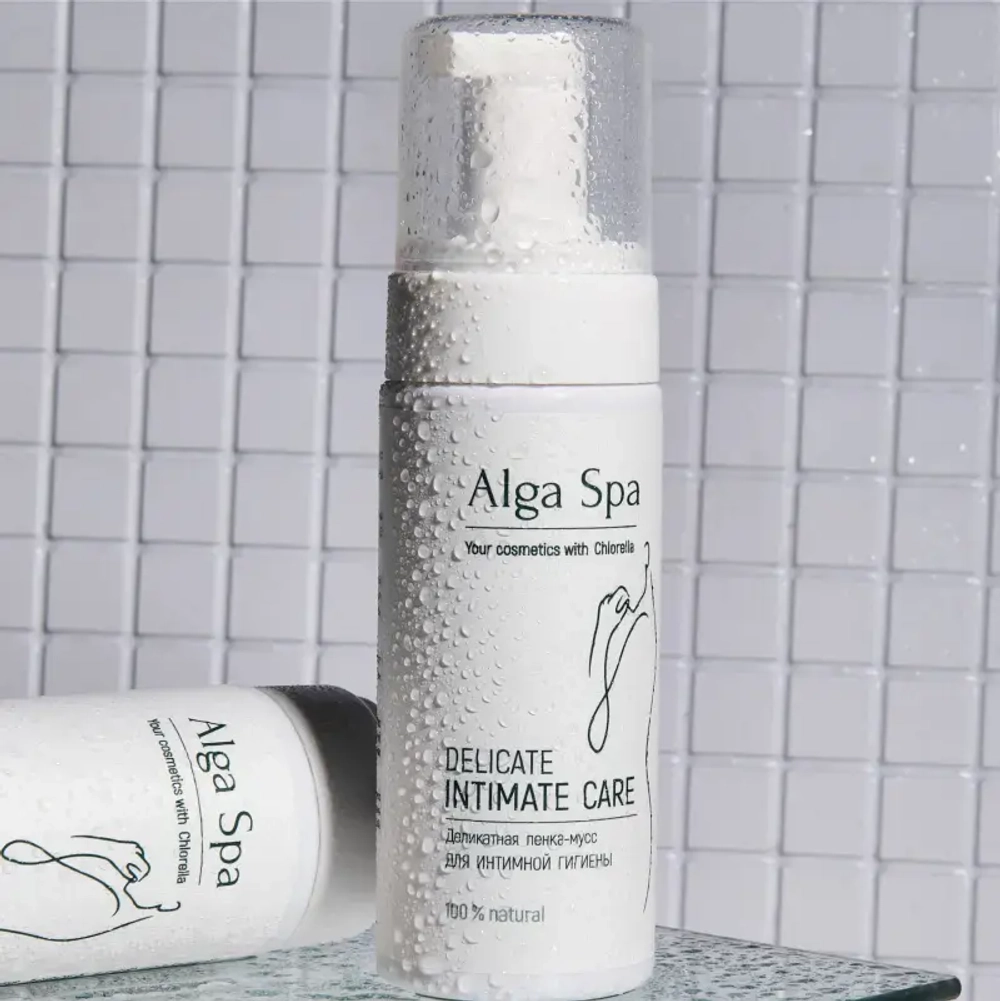 Пенка-мусс Alga Spa деликатная для интимной гигиены «DELICATE INTIMATE CARE», 150мл