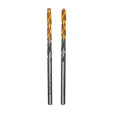 Сверло спиральное по металлу 3,5 x 70мм, Р6М5, Golden Tip, многогранная заточка, 2шт. Denzel — фото 1