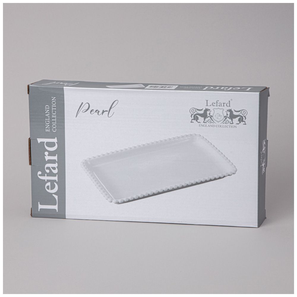 БЛЮДО LEFARD "PEARL" ПРЯМОУГ. 30*17,5*2,5 СМ (КОР=24ШТ.)