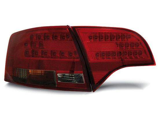 Задние фонари Audi A4 B7 avant red smoke led