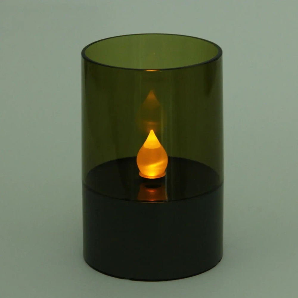 Фонарь садовый «Flame» 7*11 см, на солнечной батарее (свечение Теплый белый)