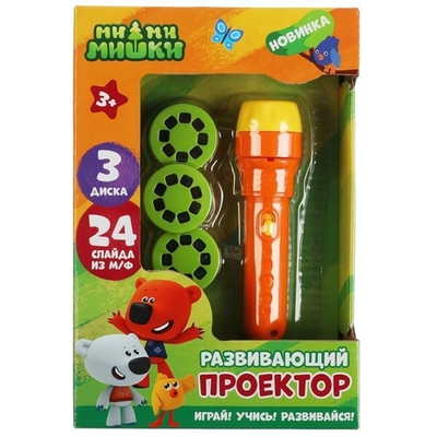 Развивающий проектор Ми-ми-мишки 24 кадра, в коробка FDE8032-R (Умка)
