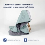 Покрывало + 2 наволочки БайКолор Лаванда/Мята