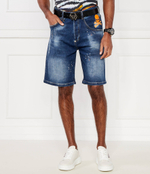 Джинсовые шорты Formentera Fit Skull&Bones Philipp Plein - темно-синий(MDT3806 PDE004N)