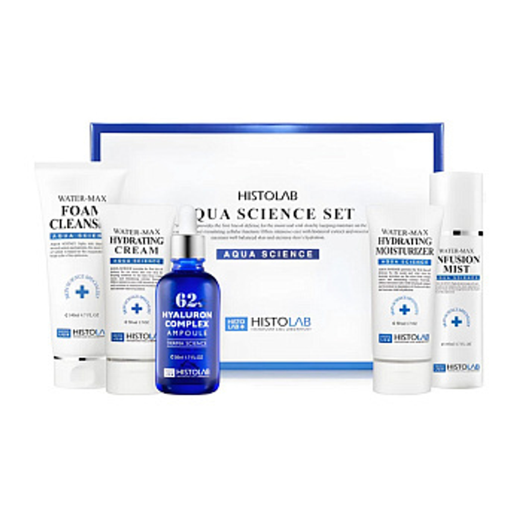 HISTOLAB AQUA SCIENCE SET | Косметический набор "HISTOLAB AQUA SCIENCE SET", (140мл+140мл+50мл+50м л+50мл)