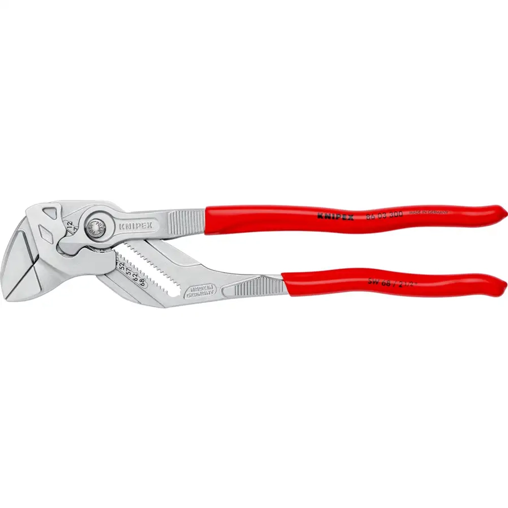 Клещи переставные-гаечный ключ хромированные 300 мм Knipex 86 03 300