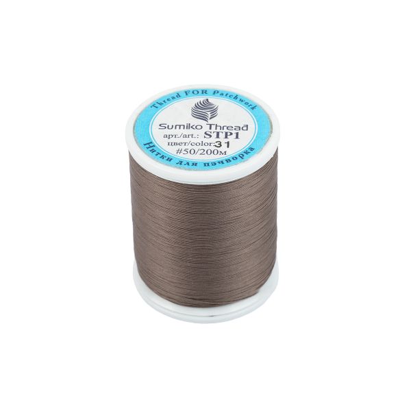Нитки для пэчворка SumikoThread 200 м, (219 ярд), 31 т.серый