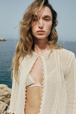КАРДИГАН ИЗ АЖУРНОГО ТРИКОТАЖА — ZARA