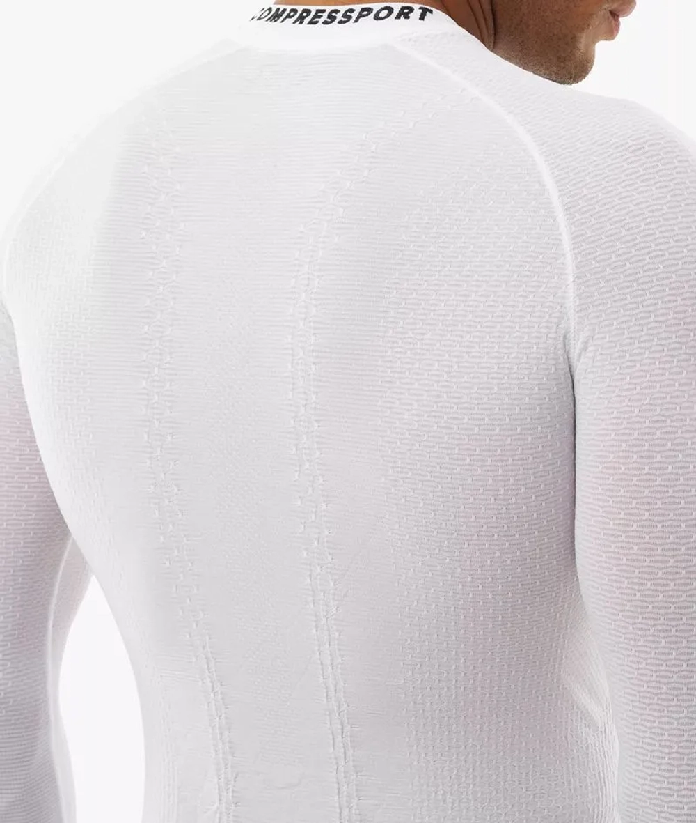 Компрессионная одежда Compressport 3D Thermo Ultralight Long Sleeve - white