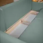 СКАНДИ Диван тканевый прямой мятный