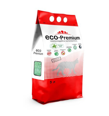 Наполнитель ECO Premium Алоэ комкующийся для кошек 20 л