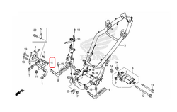 50310-K35-V30. STAY, FR. COVER. Honda PCX (LED)