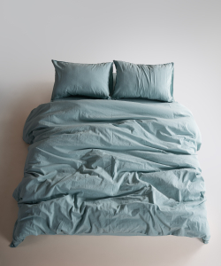 Lımasso КПБ 4 пр. Stonewashed Standart Mineral Blue пододеяльник 200*220, простынь 240*260, наволочки 50*70 2шт