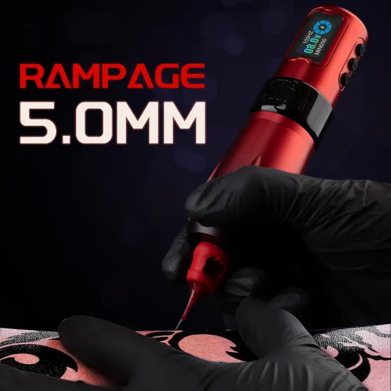 INKIN Rampage "5.0 Blazing Red" by Ez Tattoo - беспроводная тату машинка I'Kin (INKin)