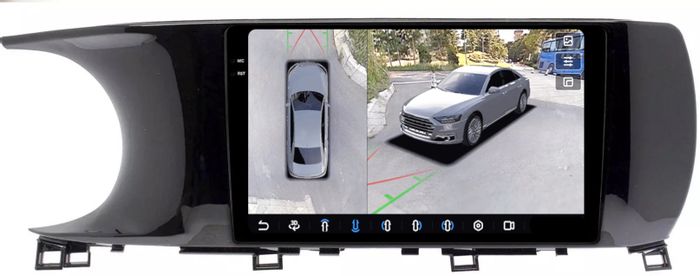 Магнитола для KIA K5 2020+ - FarCar BX1002M-360 монитор 10.36" 2K QLED на Android 13, Быстрая, CarPlay, 4G SIM-слот, 4 камеры в комплекте