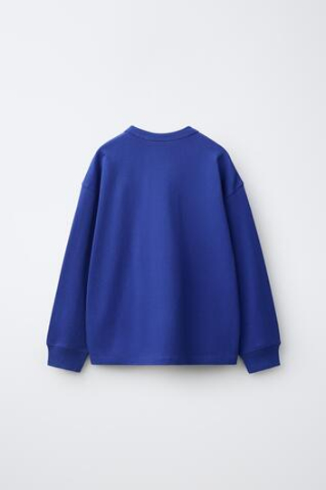 ZARA - FRUIT OF THE LOOM™ , ФУТБОЛКА С ВЫШИВКОЙ, СИНИЙ