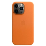 Кожаный чехол с поддержкой MagSafe Apple Leather Case для iPhone 13 Pro, Golden Brown (Золотистая охра)