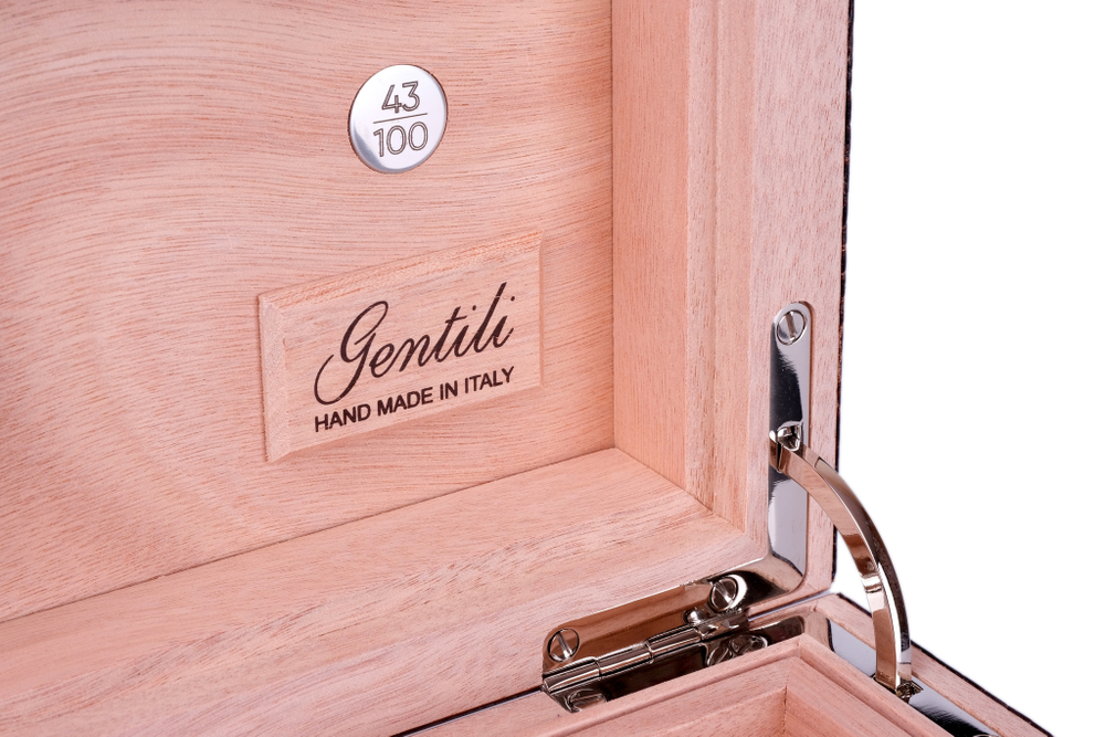 Хьюмидор Gentili на 75 сигар Limited Edition Croco dark