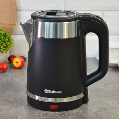 Чайник электрический 1,8л Sakura SA-2194BK, черный
