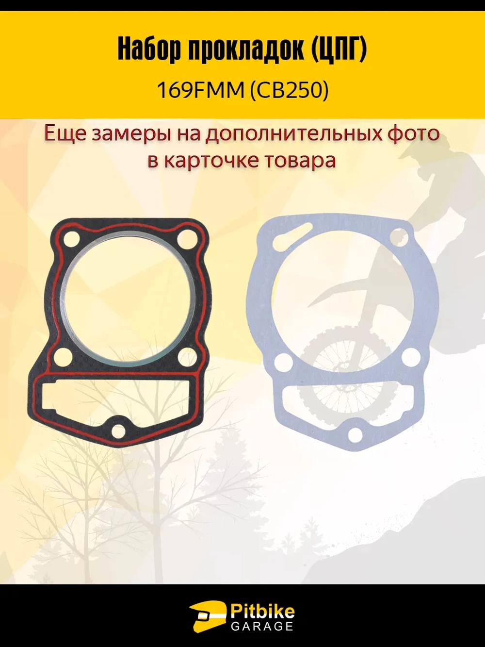 P++ Bt0 Набор прокладок ЦПГ 169FMM (CB250)