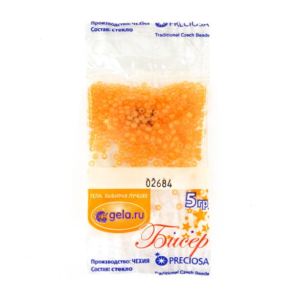 Бисер Preciosa 10/0, 50 г (10 шт по 5 г), цв.02684