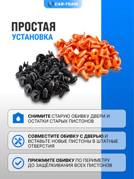 Пистоны (ежики) обивок дверей салона на ВАЗ 2108-15