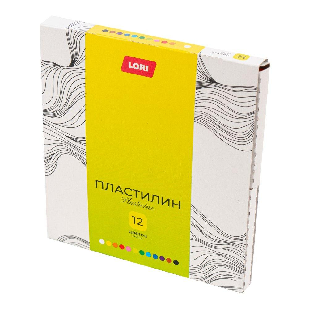 Пластилин 12цв. 20гр. "Классика" пенал (Lori)
