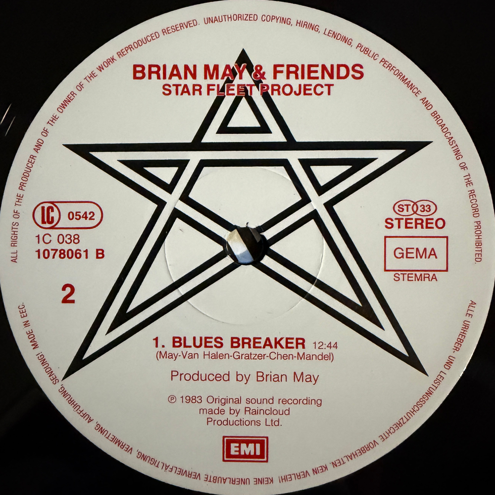 Виниловая пластинка Brian May + Friends - Star Fleet Project LP