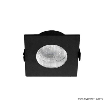 Встраиваемый точечный светильник GU10 CLT 046C1 BL IP44 чёрный Crystal Lux