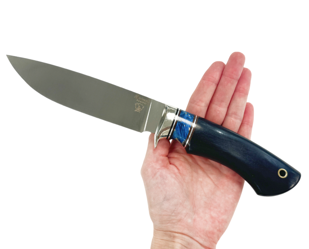 Нож Ладья, Bohler N690, граб, карельская берёза